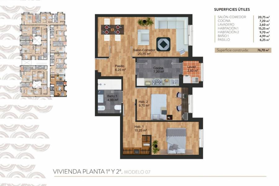 New Build - Apartment - Torre - Pacheco - - CENTRO  -